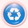 3d recycle icon - computer generated clipart